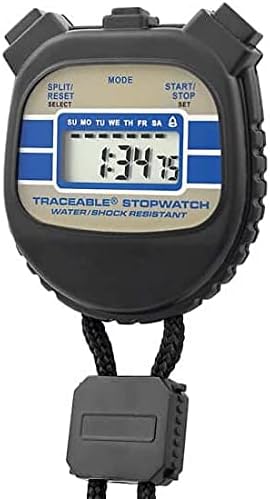Control Company 1045 Traceable Water/Shock Resistant Stopwatch