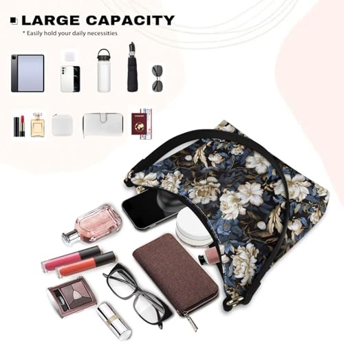 Image of Handbag for Women Leather Underam Shoulder Bag with Zipper Fashion Work Purse Waterproof Travel Wallet
