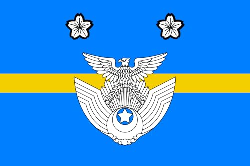 Drapeau Colonel Force Aérienne Japonaise grand format ASDF pour mât extérieur - 2