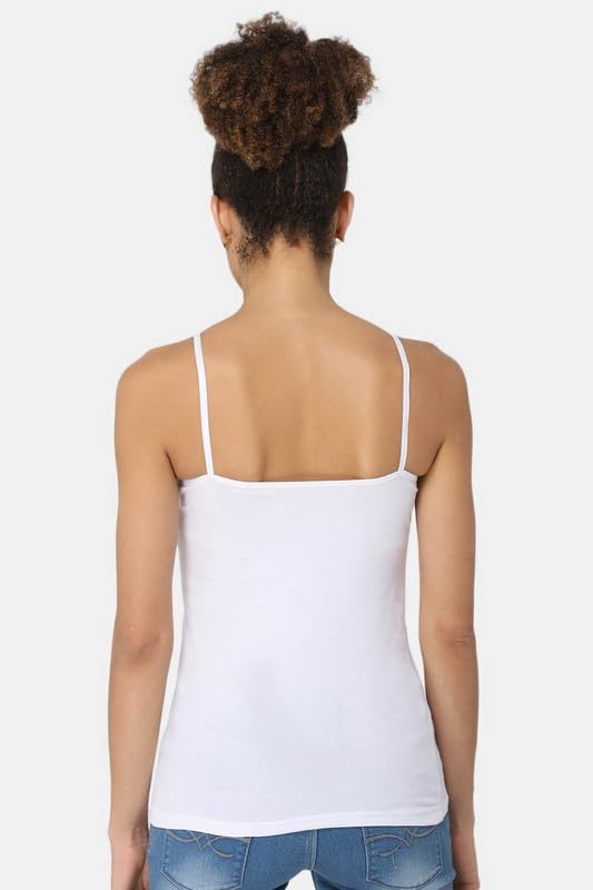 Image of Intimacy Cotton Camisole for Women with Adjustable Spaghetti Straps Comfortable Everyday Wear Camisole Slip for Women