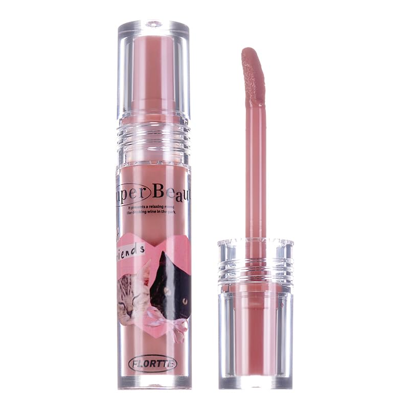 FLORTTE I Am Super Beauty Lip Gloss Serum (1#oatmeal smoothie, Stick)