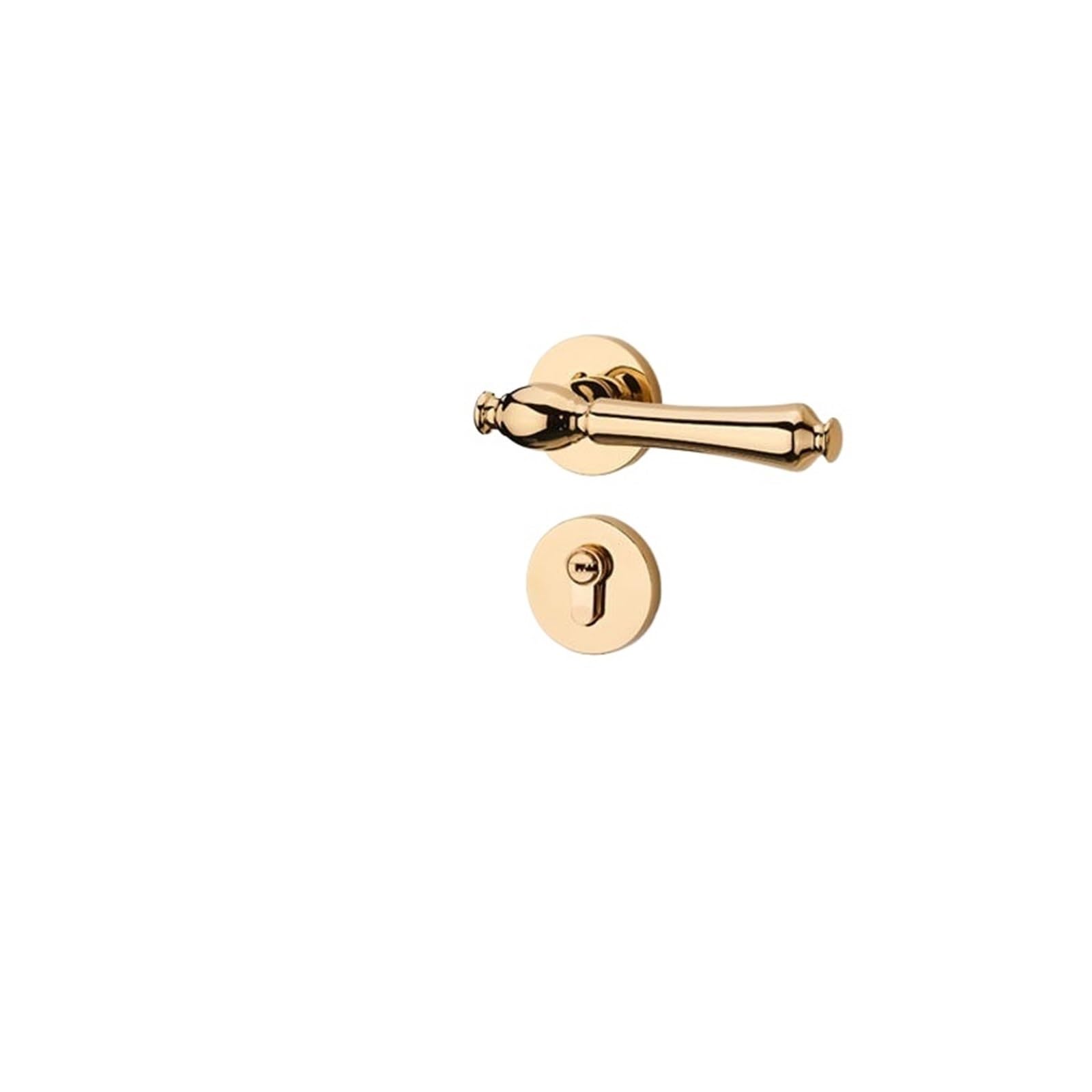 Serrure de porte magnétique dorée silencieuse pour porte intérieure en bois de chambre