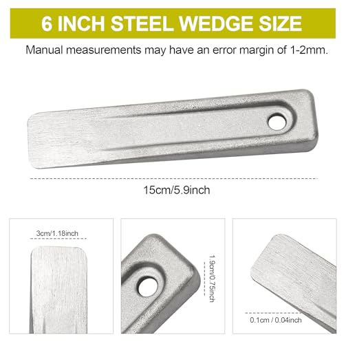 6 Inch Steel Wedge, WG-6 Set Up Metal Wedge for Welding Leveling, for Planers, Shapers, Milling Machines and Other Similar Applications, 1 Pack