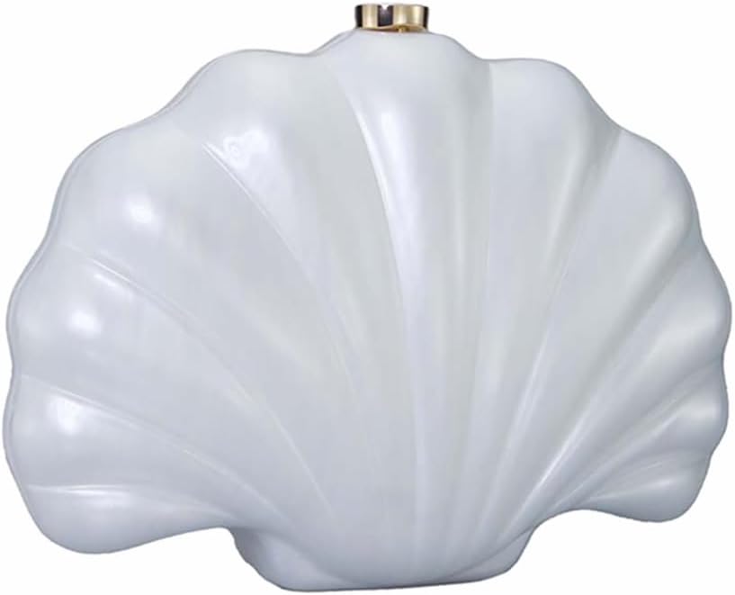 Women Pearl Shell Acrylic Clutch Shell Purse Chain Shoulder Bag Ladies Wedding Clutch Prom Evening Handbag