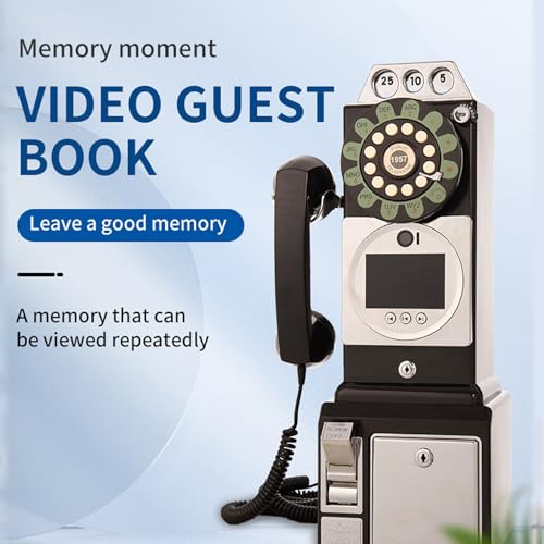 Libro de invitados de audio y vídeo vintage con grabación 1080p de alta nitidez 2