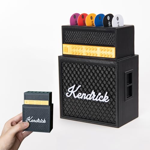 CALLIE Personalized 3D Printed Guitar Picks Holder with Name - Compact Display for Musicians and Guitar Players - Christmas Gift