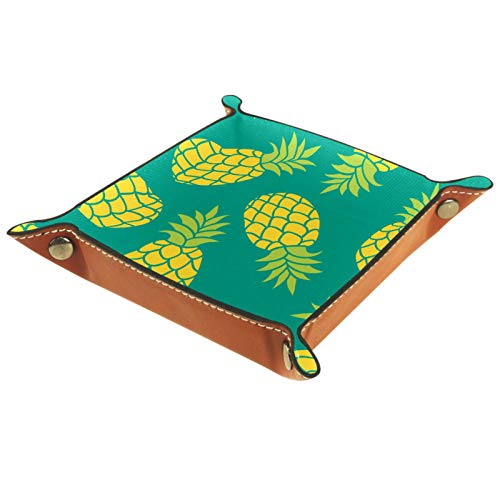 Preisvergleich Produktbild MUMIMI Badezimmer Küche Kommode Schminktisch Tablett Schmuck Geschirr Ring Halter Kosmetik Organizer Sommer Bunte tropische Ananas