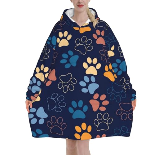 Couverture à capuche originale à motif mignon, idée cadeau utile pour homme et femme