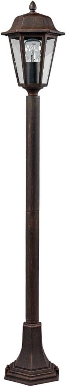 Lindby Outdoor Lights Lamina dimmable (Antique, Vintage) in Brown Made of Aluminium (1 Light Source E27) from Garden Path Bollard lamp Pillar