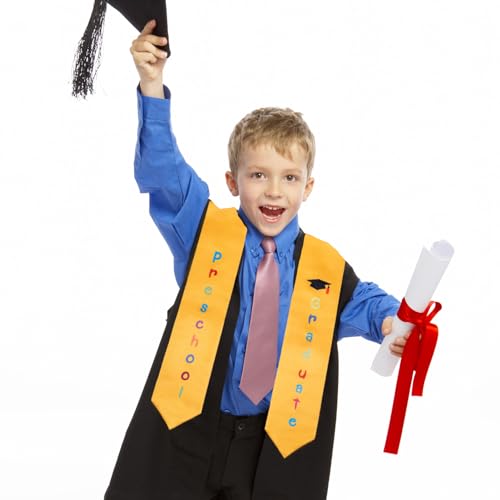 2-Pack Unisex Kids Graduation Stole Sash Preschool Kindergarten Printed 50'' Long2