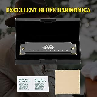 EastRock Blues Harmonica Mouth Organ 10 Hole G Key with Case, Diatonic Harmonica for Professional Player, Beginner, Students gifts, Adult, Friends, Gift Black - Les Beatles, Paul McCartney, John Lennon, RIngo Starr, George Harrison EastRock Blues Harmonica Mouth Organ 10 Hole G Key with Case, Diatonic Harmonica for Professional Player, Beginner, Students gifts, Adult, Friends, Gift Black – Image 6
