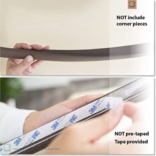 Rovingcove Edge Protector For Baby (6Ft Large Edge Only), Hefty-Fit Heavy-Duty Soft Foam Furniture And Fireplace Edge Bumper Guards, Desk Edge Cushion, Wall Corner Covers, 3M Adhesive, Oyster White #TOP4