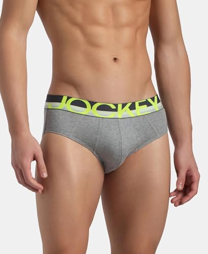 Image of Jockey FP01 Men Super Combed Cotton Solid Brief with Ultrasoft Waistband
