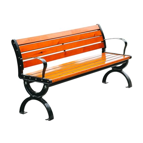 Banc de jardin extérieur bois massif résistant patio et terrasse
