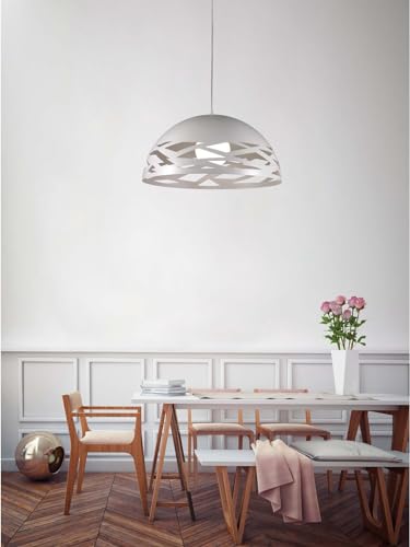 Lustre à suspension en métal blanc DP319 avec découpe laser moderne