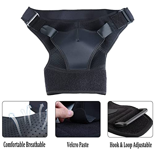 Shoulder Brace For Women & Men - For Torn Rotator Cuff Support Recovery Shoulder Stability,One Sizes - Adjustable Sleeve Wrap For Shoulder Recovery #TOP3