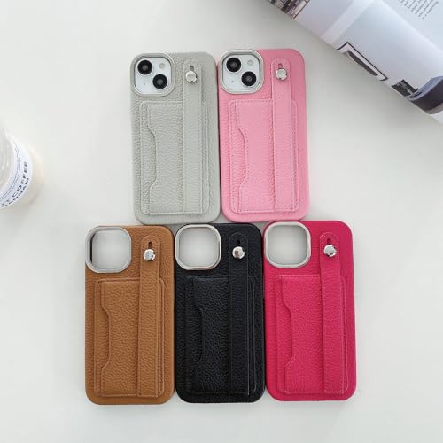 Étui de téléphone portefeuille résolvant l'encombrement avec bracelet rose iPhone 14 Plus - 2