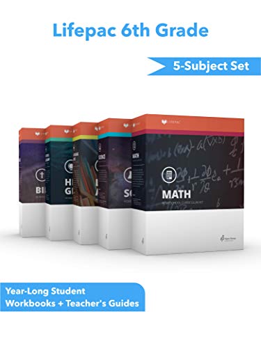 Lifepac 5 Subject Complete Set Grade 6 #TOP3