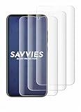 Savvies 4 Stück Full-Screen Schutzfolie für Murena Teracube 2s Full-Cover Bildschirmschutz-Folie, 3D Curved, Transparent, Anti-Fingerabdruck
