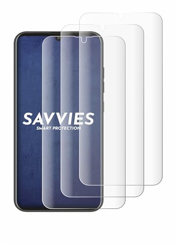 Savvies 4 Stück Full-Screen Schutzfolie für Murena Teracube 2s Full-Cover Bildschirmschutz-Folie, 3D Curved, Transparent, Anti-Fingerabdruck