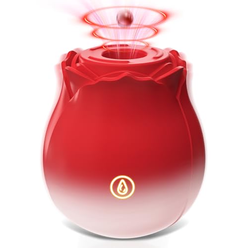 2025 Rose Adult Toy for Women Couples Sucking Silent Female Rose Vibratoer Waterproo Tongue Clitioral Sucker Vibrates Use to Bedroom Bathroom Masterebastorfor Women 0330TU2 (Cranberry)