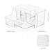 APLOP Clear Makeup Organizer Countertop – 6 Compartments Cosmetic, Jewelry, Skincare & Perfume Organizer, Vanity and Bathroom Counter Organizer, Multi-Use Makeup Brush Holder