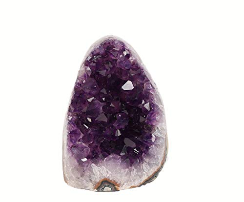JIC Gem Natural Class 1 Polished Deep Purple Uruguay Amethyst Crystal Cluster Home