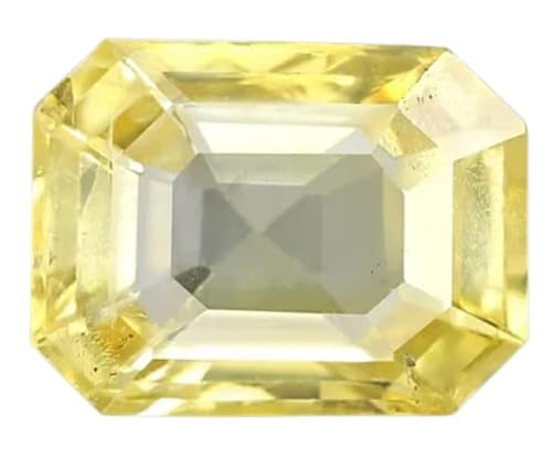 Saphir jaune de Ceylan de 2,52 carats, pierre précieuse Pukhraj naturelle AAA++ AMZ12665