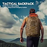 aiGear Plecak taktyczny | 25 l / 35 l / 45 l / 55 l plecak o dużej pojemności dla mężczyzn i kobiet | wodoodporny plecak do sportów na świeżym powietrzu, trekkingu, wędrówek, podróży, na kemping, 35 l
