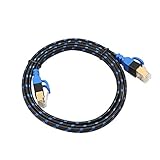 uso de tapones de diseño extremo blando de este cable de Internet Cat 7, se puede conectar a su dispositivo con cualquier ángulo y que no afectará a la señal