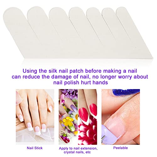 Silk Nail Wraps, 6Pcs Nail Repair Fiberglass Silk Wrap Self Adhesive Protector Stickers Extension Uv Gel Tool Wraps Art Tools For Home Salon Use #TOP2