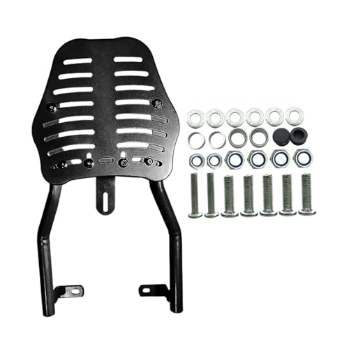 Shiwaki リア荷物ラックキャリアオートバイの荷物ラック、スーツケース、テールボックス、テイクアウトボックスを収容耐久性のある棚リアトップケースキャリア (黒 style b)