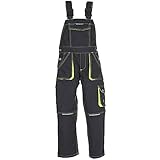 Planam Größe 110/116 Kinder Junior Latzhose anthrazit gelb Modell 6120