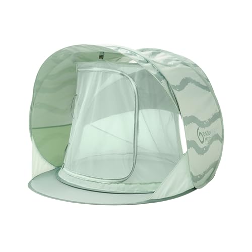 Babymoov Strandmuschel Moov & Protect | Strandzelt | Spielzelt | UV-Schutz 50+ | Pop Up System | Moskitonetz | 91 x 150 x 109 cm