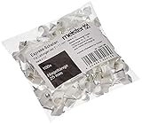 Meister Express-Schelle 7 - 11 mm - weiß - 100 Stück im praktischen Set - Zur Fixierung von Kabeln & Leitungen - Inkl. vormontiertem Nagel / Haftclips / Kabelschellen / Nagelschellen / 7454160