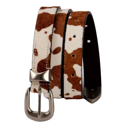 Women's Leather Horsehair Belt, Western Style Fashion Belt for Jeans and Dresses, Premium Textured Casual Accessories2