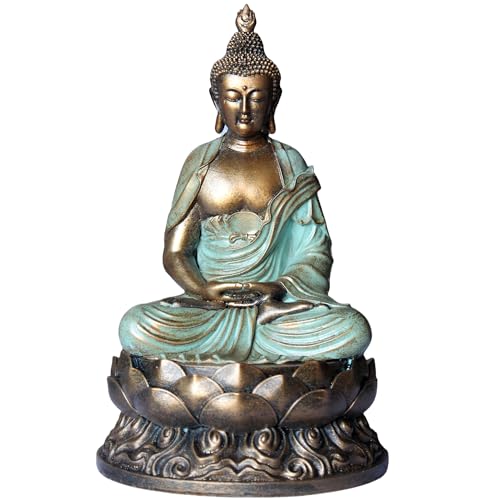 Estatua Buda Dorado 8.3" para Decoración y Meditación