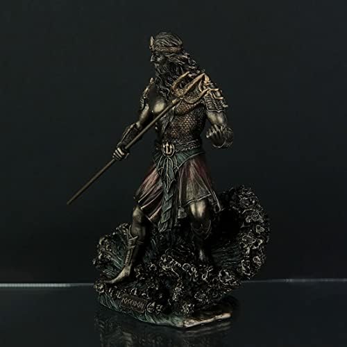 Veronese Metallic Bronze Finish Greek God Poseidon Statue