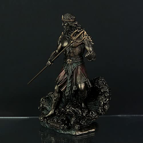 Estatua de Poseidón dios griego del mar miniatura 2
