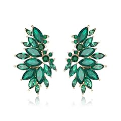 Emerald Color Gold-Tone