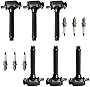 MCK 6pcs Ignition Coil Pack And Platinum Spark Plug Compatible With Chrysler Dodge Jeep Town Country Avenger Challenger Dart Charger Durango Wrangler 2011-2019 3.6 3.2 2.0 3.6L 3.2L 2.0L L4 V6 UF648