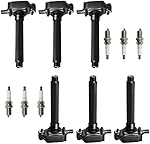 MCK 6pcs Ignition Coil Pack And Platinum Spark Plug Compatible With Chrysler Dodge Jeep Town Country Avenger Challenger Dart Charger Durango Wrangler 2011-2019 3.6 3.2 2.0 3.6L 3.2L 2.0L L4 V6 UF648