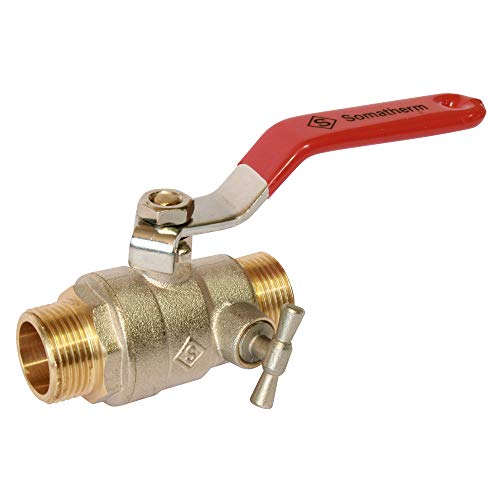 Somatherm V490 15/21 - 1/2" DN15- -Passage Intégral pn02-Manette Papillon, Gris