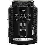 Krups EA8108 fully automatic coffee machine (automatic cleaning, 2-cup function, milk system with CappucinoPlus nozzle, 15 bar, coffee machine, espresso, coffee machine) black [Energy Class A]