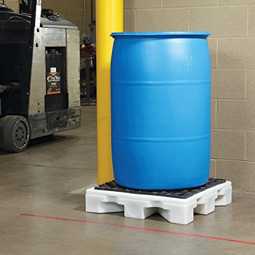 New Pig Poly Drip Deck - 26"L X 26"W X 5.75"H - Holds Up To (1) 55 Gal. Plastic Or Steel Drum - Pak527 #TOP7