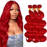 Wine Red Bundles Human Hair Body Wave Bundles 26 26 26 Inch Unprocessed Brazilian Virgin Remy Hair 3 Bundles Burgundy Body Wave Human Hair Extensions