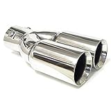 Das ist universal Endrohr. er ist versucht, und 99% der Autos passt. Aber immer noch sicher zu sein, überprüfen Sie bitte die Masse, die wir zur Verfügung stellen und vergleichen sie mit den Messungen von Ihrem Auto Auspuffrohr