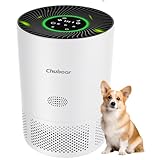 Chuboor Air Purifier for Bedroom Home,CADR 305m³/h, 5 Speed, 3 Timer, Quiet Sleep Mode, HEPA Air Purifier for Bedroom/office/Living Room for Pet Hair/Dust/Allergie/Pollen/Odor