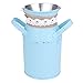 Cabilock Bauernhaus - Vaso in metallo per latte e caraffa in peltro con maniglia, ideale per matrimoni, cucina, ufficio, colore blu