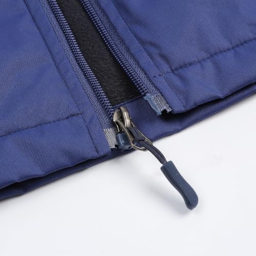 Image of Jingle Bongala Kids Waterproof Rain Jackets Lightweight Raincoats Fleece & Knitted Lining Hooded Windbreaker for Boys Girls